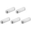 sourcing map 5Pcs Round Ended Feather Key, 5x5x20mm Stainless Steel