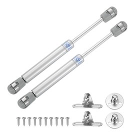 sourcing map 8 Inch 150N/33lb Gas Shock Strut Lift Support, Gas Spring for RV, Bed Floor, Hatch Door, TV Cabinet, Box Lid (Silver, Set of 4)