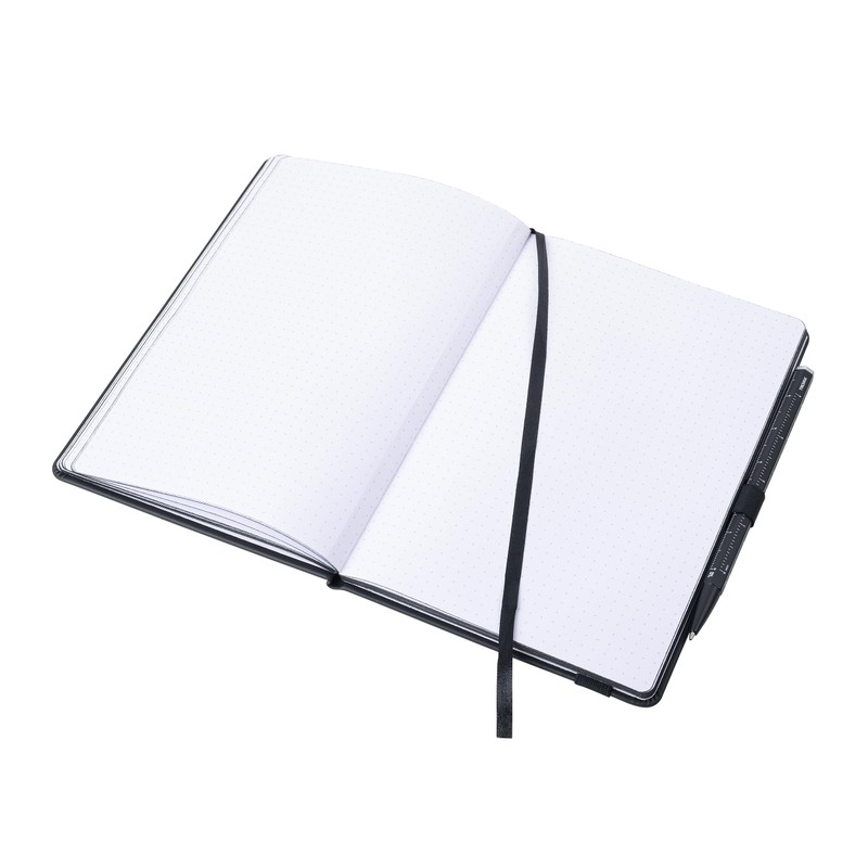 Troika Notepad Black DIN A5 Black Slim Pad with Ballpoint
