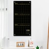 Kritkin Black Glass Whiteboard Calendar 36" X 18" 3 Month