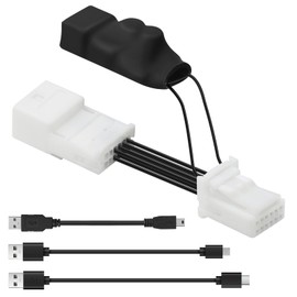 Dash Cam Power Adapter (12-Pin Type A) – Compatible with Toyota Tacoma (2015-2023), Highlander (2015-2016), Tundra (2014-2021), Sienna (2014-2021), Honda Ridgeline etc – Plugs into Rearview Mirror