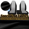 Fioqe 2PCS Front 60/40 Cloth High Back Bench Seat Cover