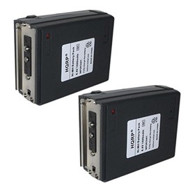 HQRP 2-Pack 1600mAh Battery for Icom IC-02AT / IC-2AT, IC-03AT / IC-3AT + HQRP Coaster