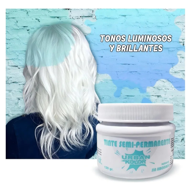 Tintes Fantasia Para Cabello Semipermanente Sin Amoniaco Tono Natural