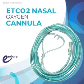 Endure ETCO2 Sampling Nasal Cannula, Split Prong, Bifurcated Style, Case of 40 (Female Connector)