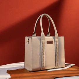 Wrangler Tote Bag for Women Shoulder Purse Handbag with Zipper Crossbody Bag WG70-8317-BG