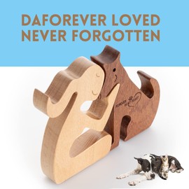 Dog Memorial Gifts Pet Loss Gifts Wooden Carving Dog Remembrance Loss of Dog Sympathy Gift for Dogs Passing Away