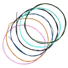 6 Piece Guitar Strings Colourful Classical Guitar Strings Normal Tension Alloy Nylon Strings for Classical Guitar Musical Instruments