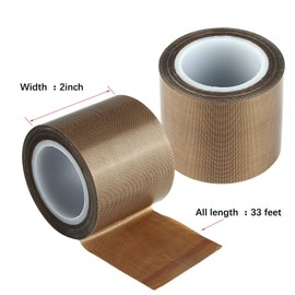 iVict Teflon Tape/PTFE Tape for Vacuum Sealer Machine,Hand or Impulse Sealer(2-inch x 33 feet)-Suitable for FoodSaver, Seal A Meal, Weston, Cabella's