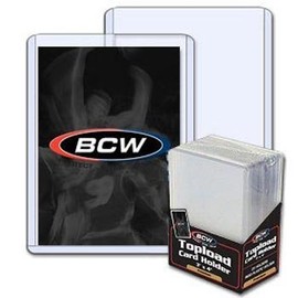 BCW 3X4 Topload Card Holders - Premium - 25 Top Loaders Per Pack (Quantity of 200)