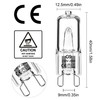 Haraqi 10 Pack G9 Halogen Bulbs 28W 230V 2800K Warm