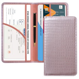 CoBak CoBak Car Registration and Insurance Holder - Vehicle Glove Box Car Organizer,Auto Truck Comparment Accessories Case with Magnetic Closure for Driver License,Cards