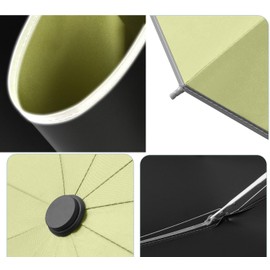 ThreeH Reverse Folding Umbrella for Men Women 10 Ribs Automatic Open Close Umbrella Anti-UV with Reflective Strips, Green