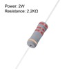 uxcell 50Pcs 2.2K Ohm Resistor, 2W 5% Tolerance Carbon Film