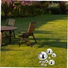 Kisangel 10pcs Polished Stainless Steel Garden Gazing Reflective Half Globe