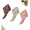 TOVINANNA 3pcs Coral Hair Drying Towel Fast Dry Absorbent Caps