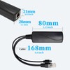 REVODATA 2.5G Micro USB PoE Splitter 5V/3A, PoE to Micro