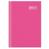 2025 Pink A6 Hardcover Diary Week Day to Page Desk