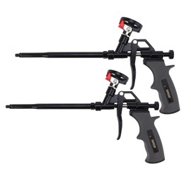 DAFEIKE Foam Spray Gun Foam Insulation Gun Updated Teflon Foam Dispensing Gun Cleaner Save Expanding Pu Foam Gun for Insulating and Caulking 2 Pack (Gray)