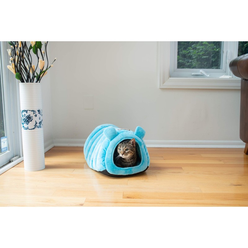 Armarkat Cat Bed Model C90CTL Tube Shape, Sky Blue