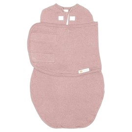embé 2-Way Starter Baby Swaddle, 6-14 lbs, Newborn Swaddle Sack 0-3 Months, Zip & Velcro Swaddle 0-3 Months Baby Swaddles Wrap, Hip Healthy, Infant Swaddle - Guava