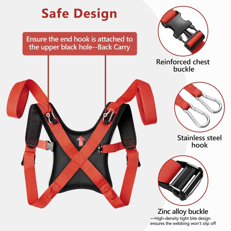 KEDSUM Moving Straps 1 Person-Back Carry, Lifting Straps Moving Free