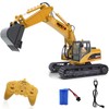 fisca Remote Control Excavator RC Construction Vehicles 15 Channel 2.4G