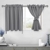 DWCN Grey Curtains for Small Window, Bedroom, Living Room, Kitchen,