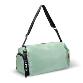 C&F BOGMOST Small Travel Duffel Bag with Shoe Compartment Foldable Waterproof Gym Bags for Gym Beach Swim Men Women Duffle Bags Lightweight Oxford Cloth Sports Bag-Light Green