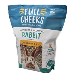 Full Cheeks Rabbit Foraging Diet Pellet Food, 4 Pounds