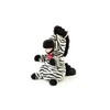 Trudi 29309 Zebra Plush Hand Puppet, Black, White, S
