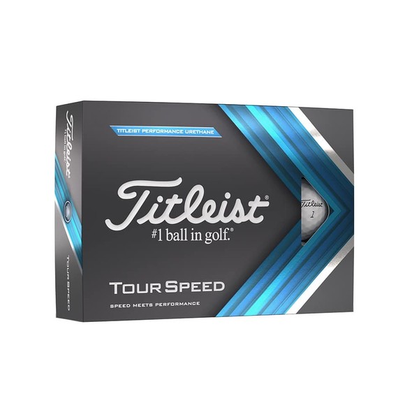 Titleist Tour Speed Golf Balls, White (One Dozen)