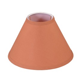 Aspen Creative 56004, Hardback Empire Transitional UNO Lamp Shade, Coral Orange, 4" Top x 10" Bottom x 7" Slant, Slip UNO 33mm