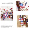 Americana Flag Red Blue Berry White Star Wreath 4th of