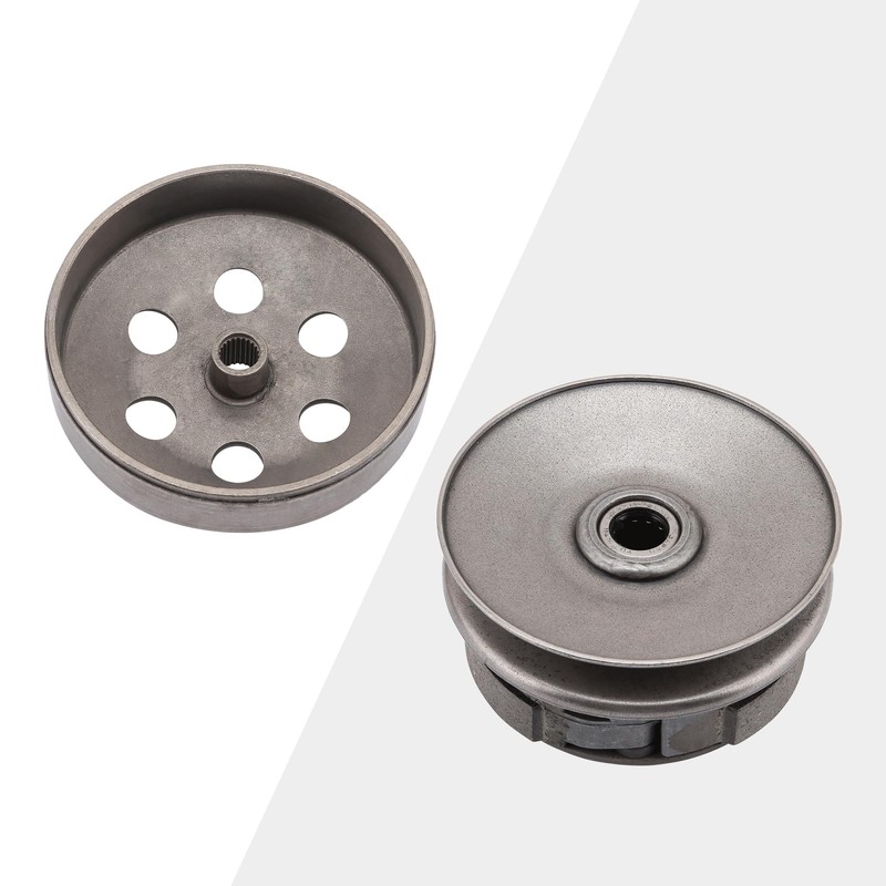 GOOFIT Complete Clutch Assembly Rear Clutch Replacement for GY6 49cc