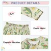 Krafig Cartoon Lizards Pattern Unisex Long-Sleeve PJ Sets, 2-Piece Pajamas