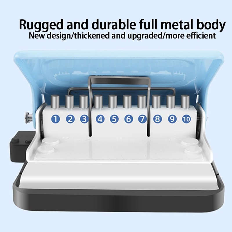 AIXXCUVQ A5/20 Holes Wire Binding Machine Study Spiral Binder Remove