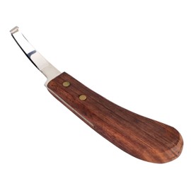Steel Hoof Knife with Wooden Handle Pointed Cattle Livestock Hand Hoof Trimming Tool for FarmRight Hand