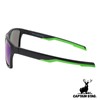[キャプテンスタッグ] サングラス 偏光 メンズ サングラスケース付き PCプラスチック スモークグリーンミラー CSP-011-2-EH-72