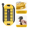 CCCEI 2 Outdoor Power Strips Weatherproof with 8 Plug, Waterproof