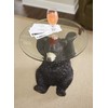 Powell Furniture Barney Bear, Dark Brown Accent Table