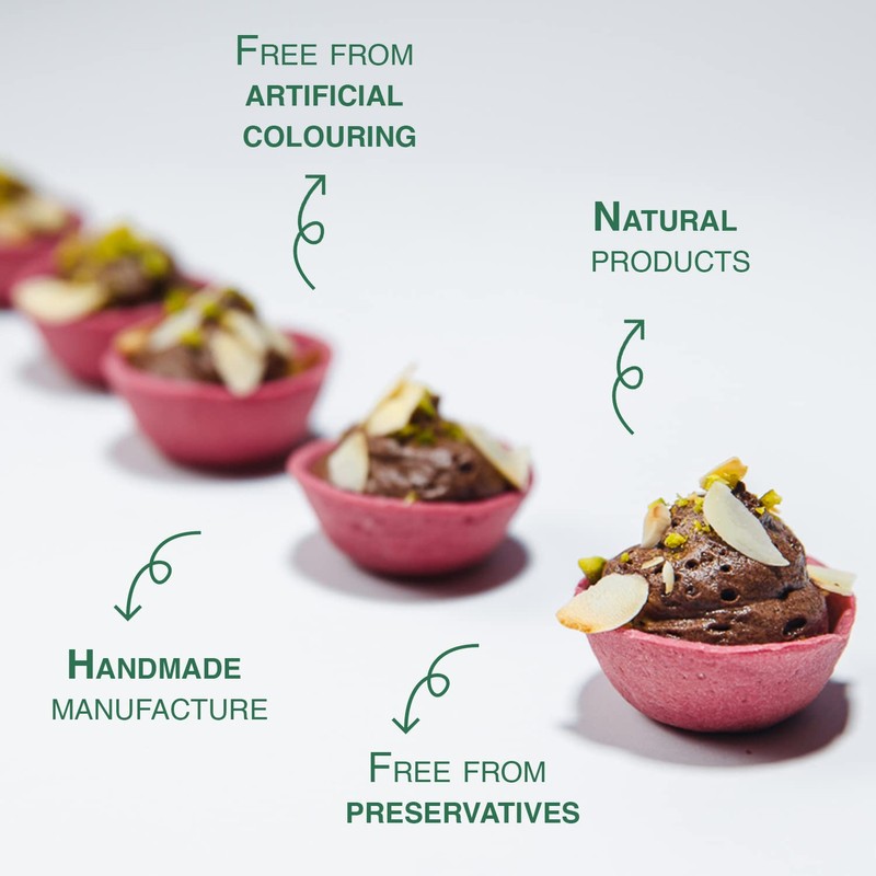 CROC'IN - Fuchsia Mini Tart Shells - Edible Appetizer Or