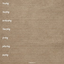 TF Publishing White Kraft Weekly Desk Pad (20-0115)