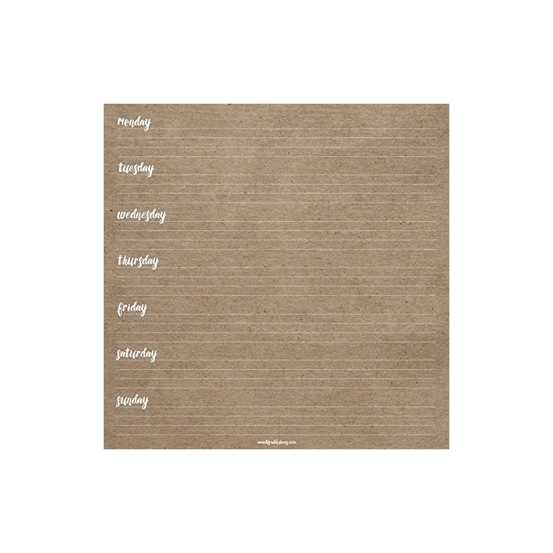 TF Publishing White Kraft Weekly Desk Pad (20-0115)
