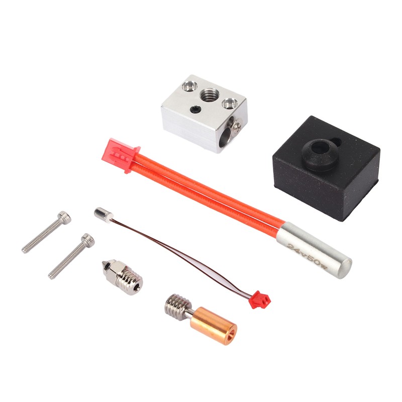 Hot End Extruder Nozzle Kit Heat Resistant Nickel Copper Plated