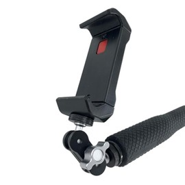 Portable Extension Rod Handle for Radiacode 102/103 Geiger Counter, Aluminium Wang for Safer Contamination Search. 36 inch (Phone holder)