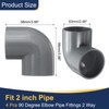 sourcing map 4pcs 2" 90 Degree Elbow Pipe Fittings, Furniture