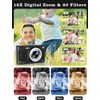 Digital Camera-56MP FHD 1080P Cameras for Photography-Autofocus Point and Shoot