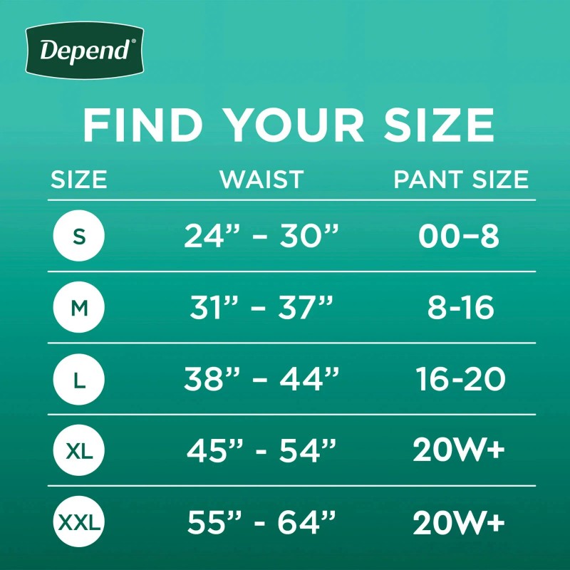 Depend Fresh Protection Incontinence Underwear for Women, Adult Diapers, L,28