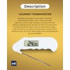 Gourmet folding probe food / catering digital thermometer